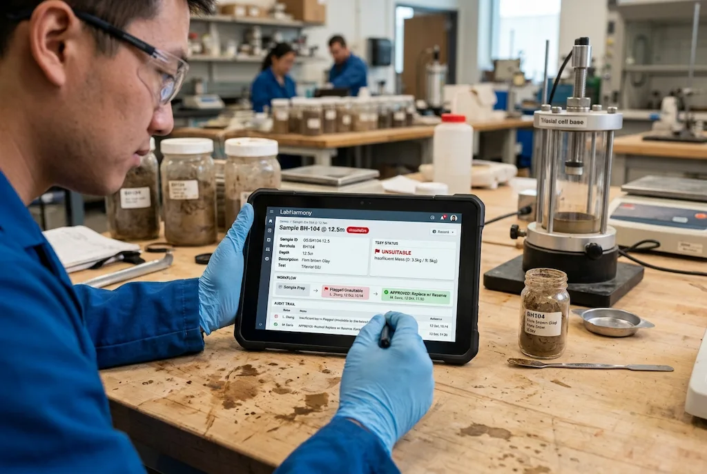 geotechnical laboratory management software