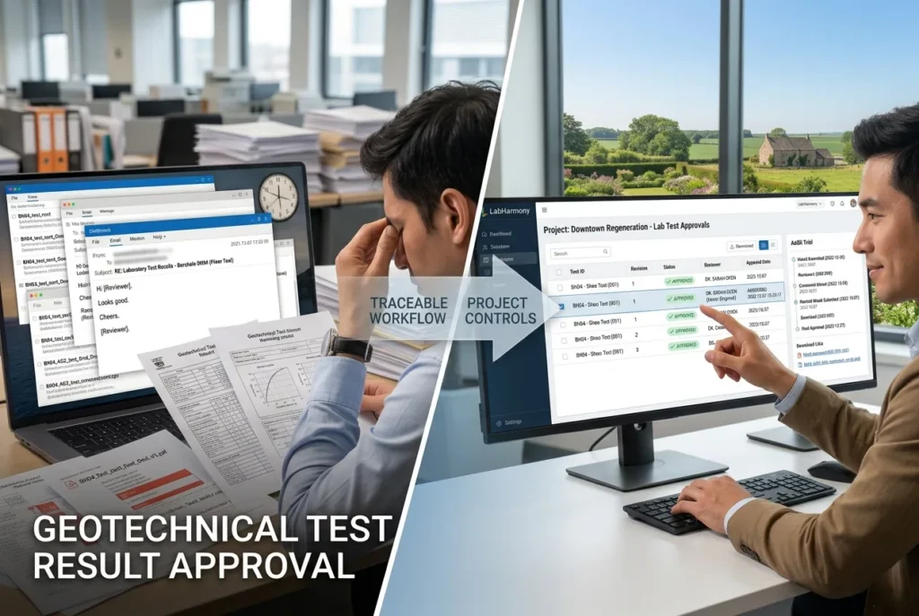 laboratory test result approval